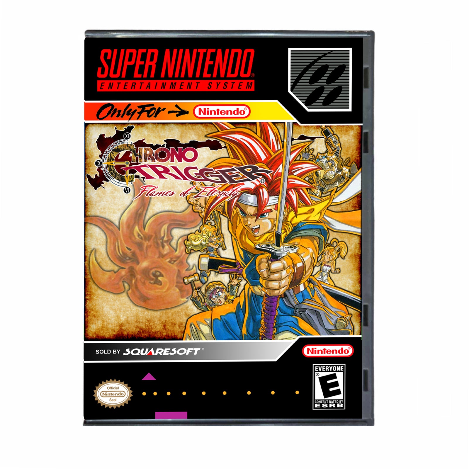 Chrono Trigger Flames of Eternity (SNES) English JRPG /RPG