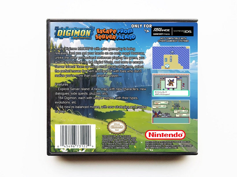 Digimon Escape From Server Island (Pokemon Hack) Gameboy Advance GBA