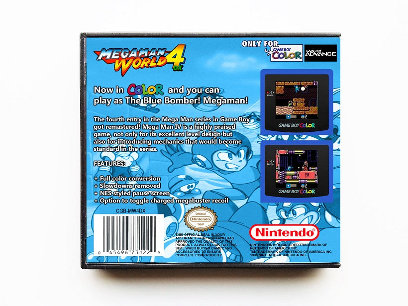 Mega Man World 4 DX (Gameboy Color GBC)