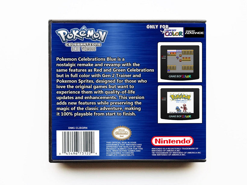 Pokemon Celebrations Blue (Gameboy Color GBC)