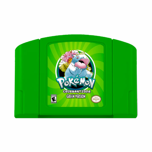 Pokemon Green Celebrations *Full Color Upgrade* (Nintendo 64 N64)