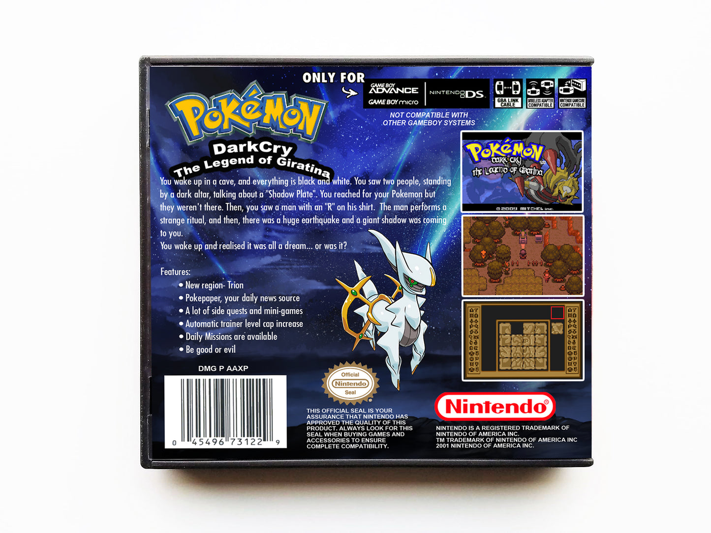 Pokemon Dark Cry Legend of Giratina (Gameboy Advance GBA)