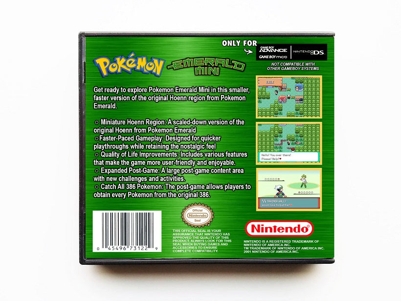 Pokemon Emerald Mini (Gameboy Advance GBA)
