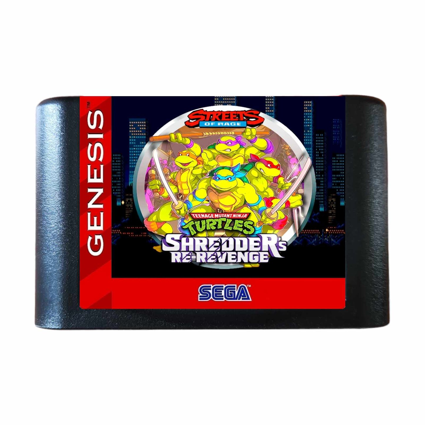 TMNT Shredder's Re-Revenge Streets of Rage 2 - (Sega Genesis)