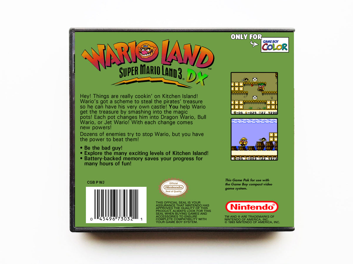 Super Mario Land 3 / Wario Land DX (FULL COLOR Game) Color Rom 