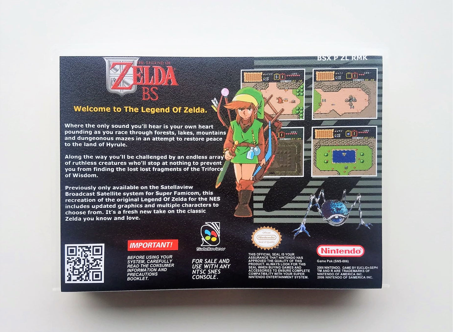BS The Legend of Zelda Maps 1 and 2 - (Super Nintendo SNES)