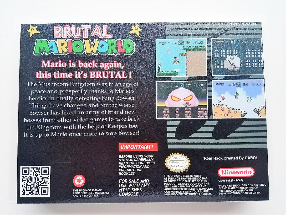 Super Mario World (USA) [Hack by Carol v1.0] (~Brutal Mario) (Ja) ROM <  SNES ROMs
