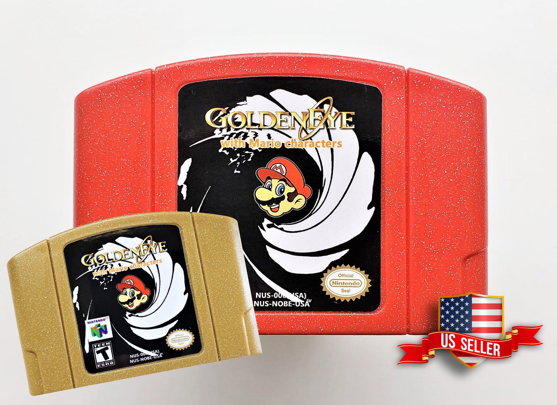 Golden Eye 007 with Mario Characters (Nintendo 64 N64) – Retro