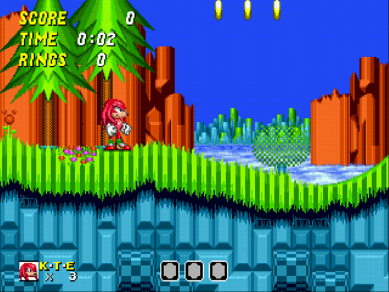 Knuckles Emerald Hunt - (Sega Genesis)