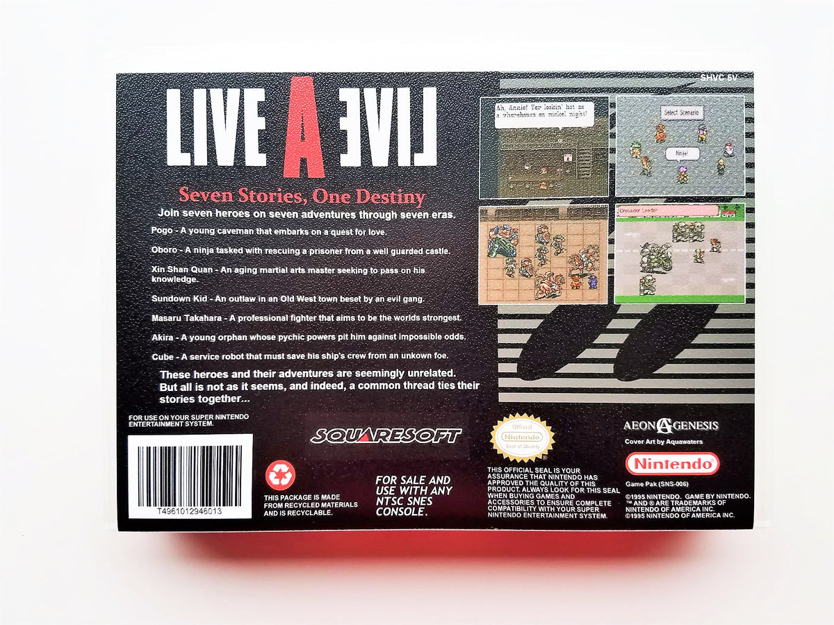 Live A Live (SNES) Super Nintendo Game by Square