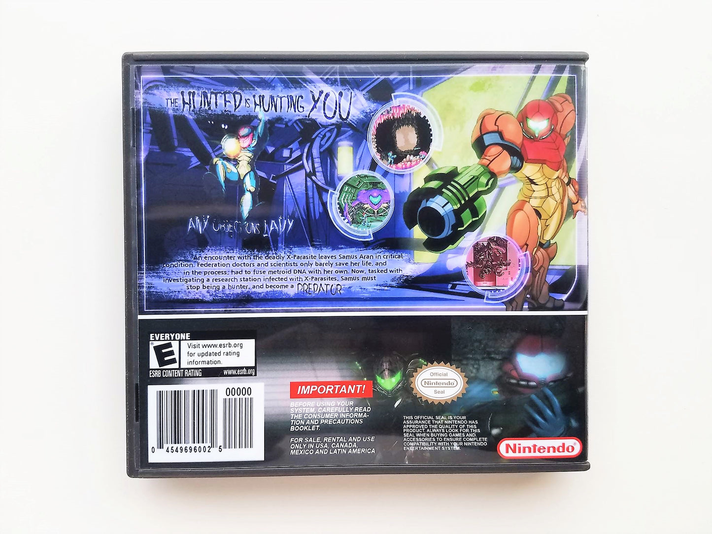 Metroid Fusion (Gameboy Advance GBA)
