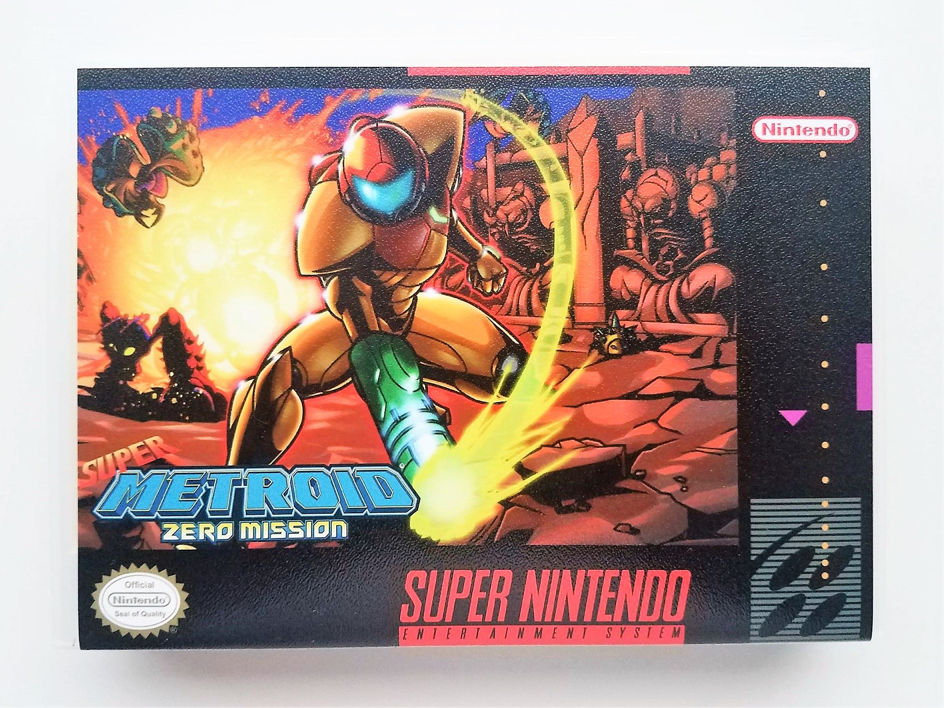 Super Metroid Zero Mission Super Nintendo SNES English Fan Hack