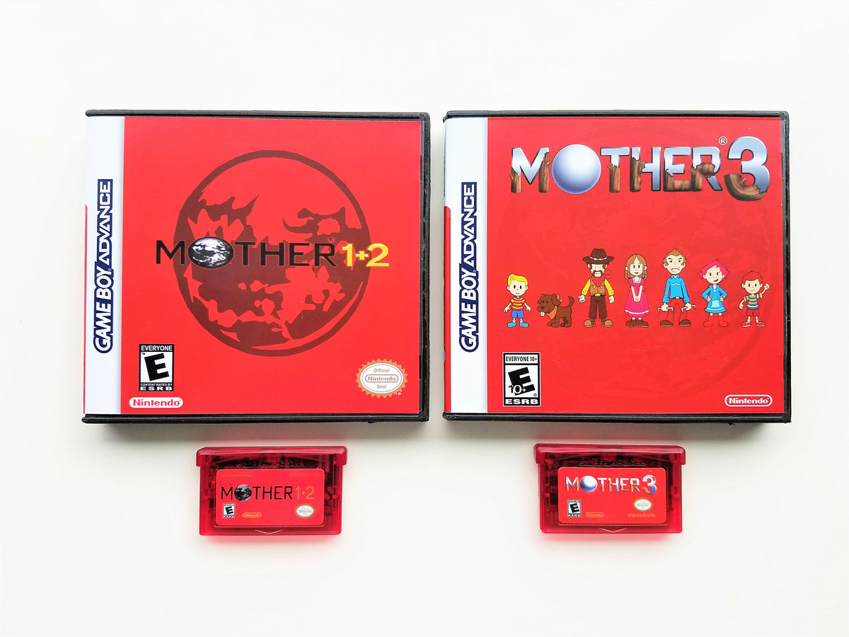 Mother 1 + 2 + 3 Game & Cases (English Translated) Gameboy