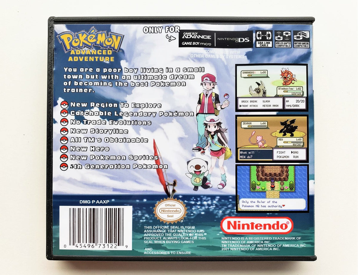 Pokemon VEGA (Gameboy Advance - GBA) Custom Fan made Hack – Retro Gamers US