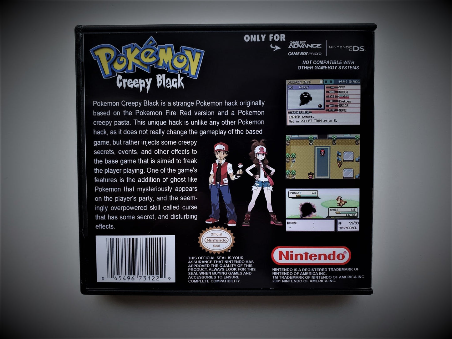 Pokemon Creepy Black (Gameboy Advance GBA)