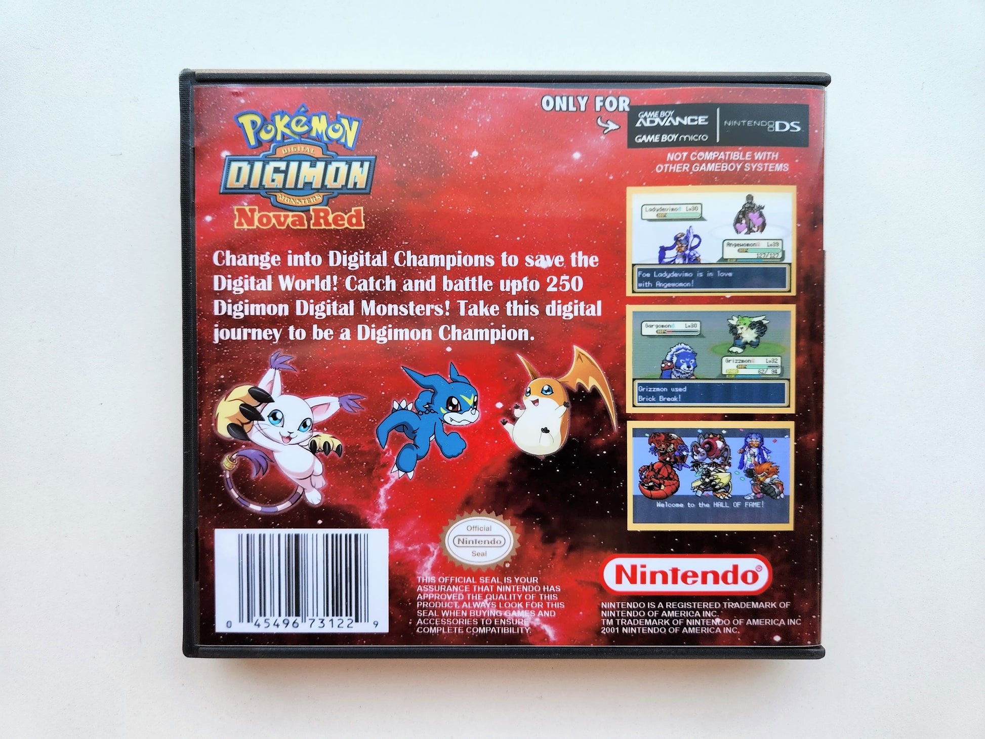 Pokemon Digimon NovaRed case