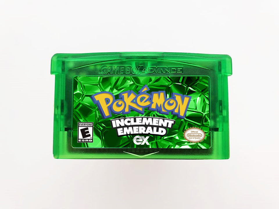 Pokemon Inclement Emerald EX - Gameboy Advance GBA with Cheat