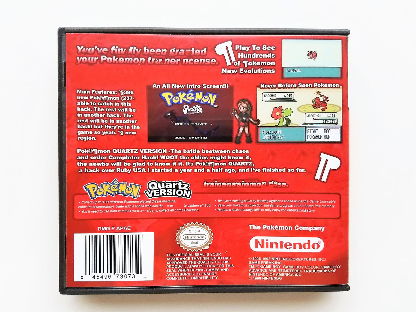 Pokemon Quartz (Gameboy Advance GBA)