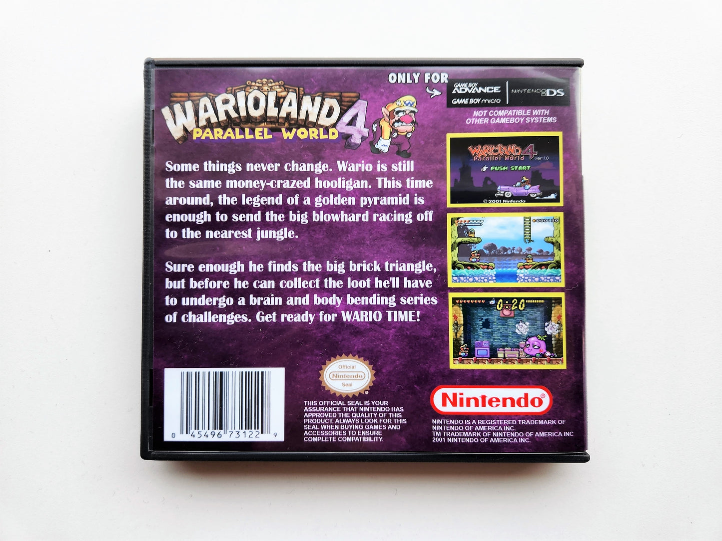 Warioland 4 Parallel World (Gameboy Advance GBA)
