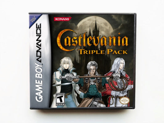 Castlevania Triple Pack: Aria of Sorrow Harmony of Dissonance Circle Moon - (Gameboy Advance GBA)
