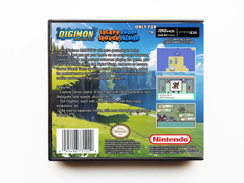 Digimon Escape From Server Island (Pokemon Hack) Gameboy Advance GBA