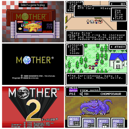 Mother 1 + 2 (Earthbound + Beginnings) - English Gameboy Mother 1 + 2 (Earthbound + Beginnings) - English Gameboy