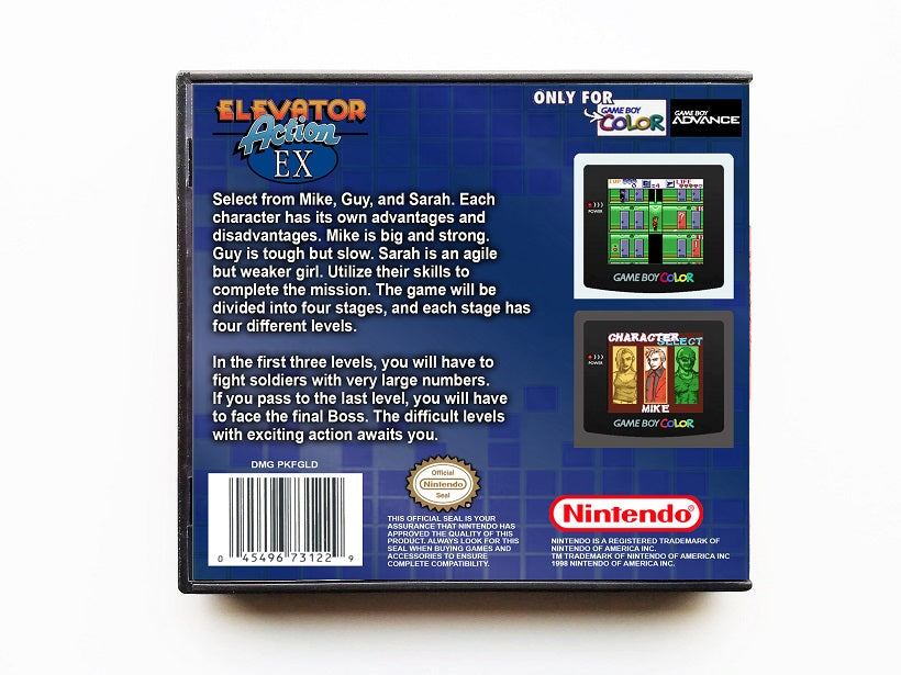 ELEVATOR ACTION EX ゲームボーイカラー Elevator Action EX (Gameboy Color GBC) – Retro Gamers US