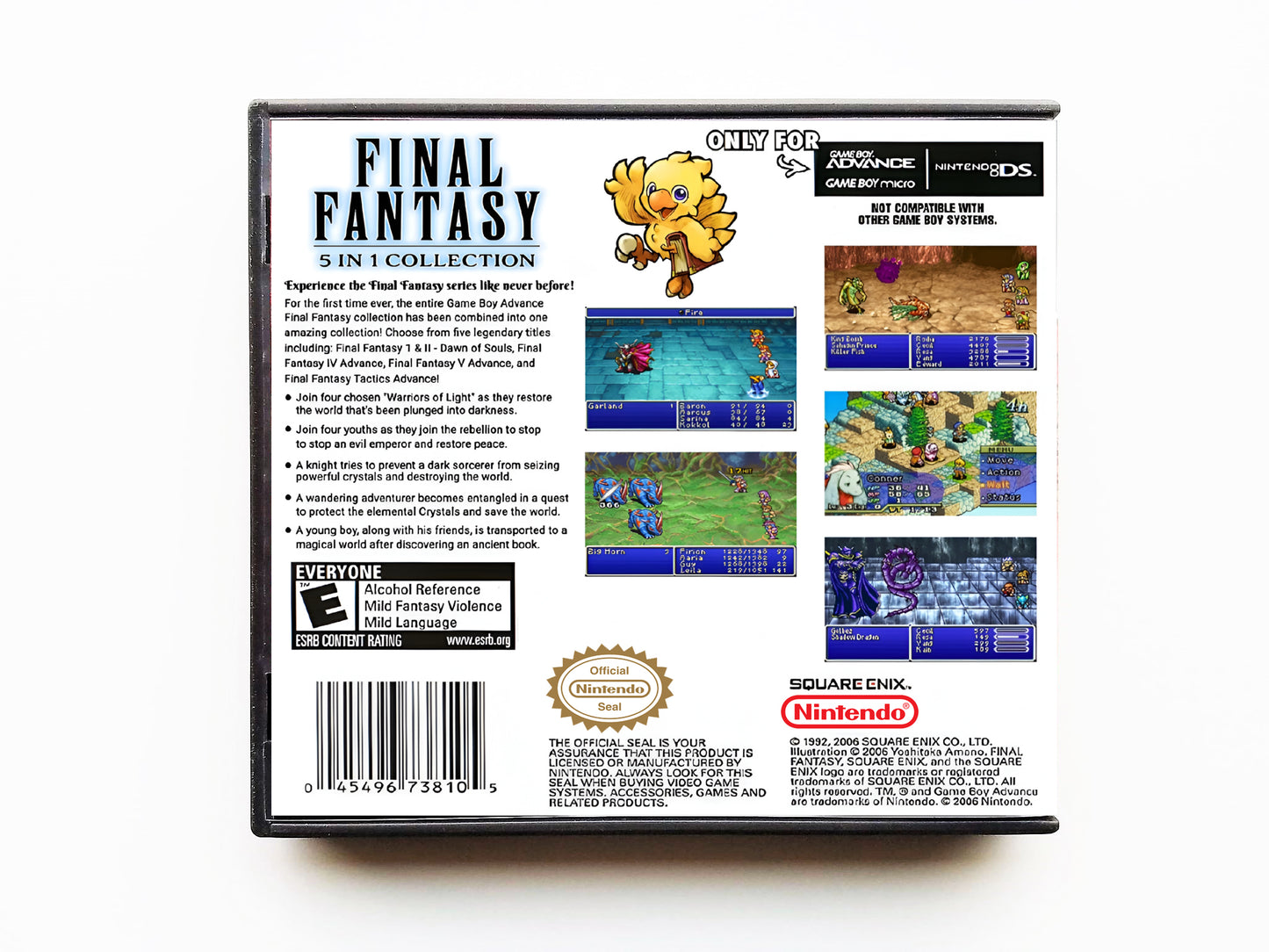 Final Fantasy 5 in 1 Collection (Gameboy Advance GBA)