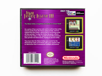 Final Fantasy Legend III DX "Now In Color" (Gameboy Color GBC)