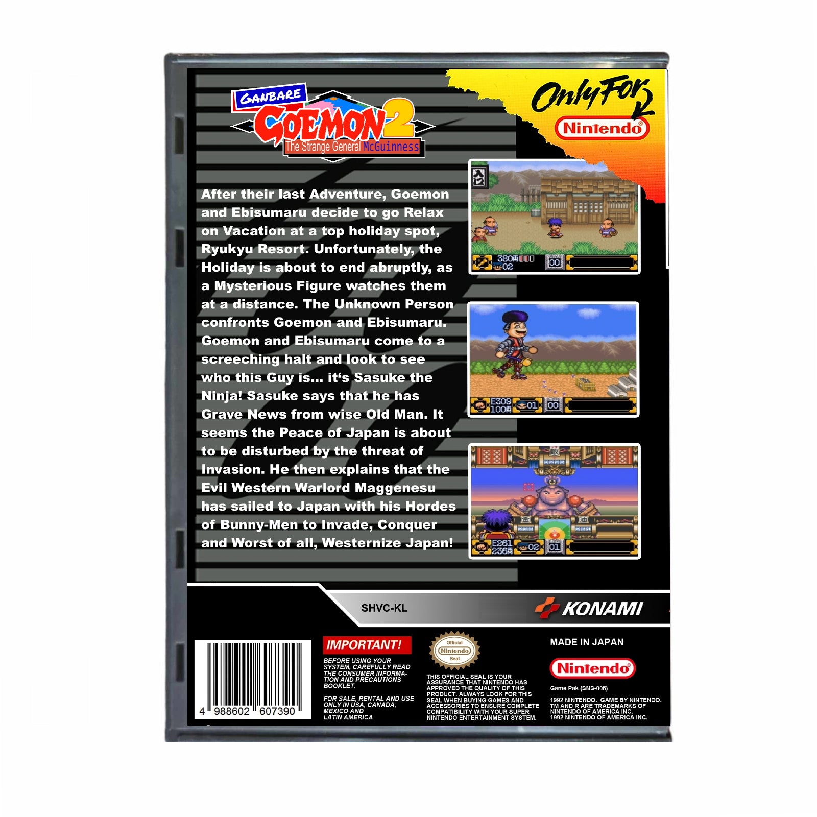 Ganbare Goemon 2 - Super Nintendo SNES English Translated – Retro