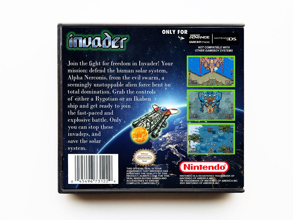 Invader - SHMUP / Space Shooter (Gameboy Advance GBA)