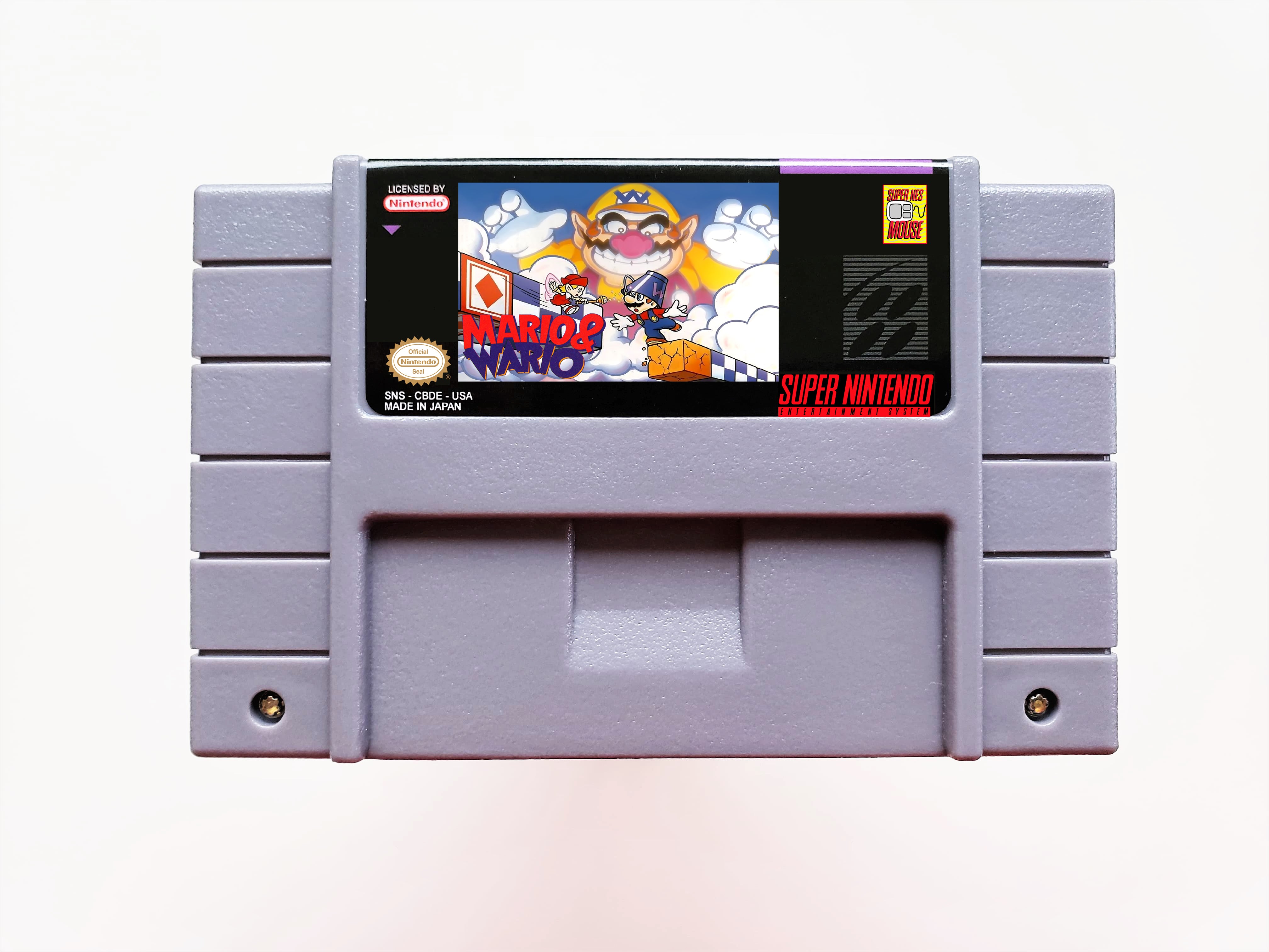 Mario & Wario (Puzzle Game) - SNES Super Nintendo English
