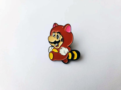 Tanooki Suit Raccoon Super Mario - Metal Enamel Collector Pin