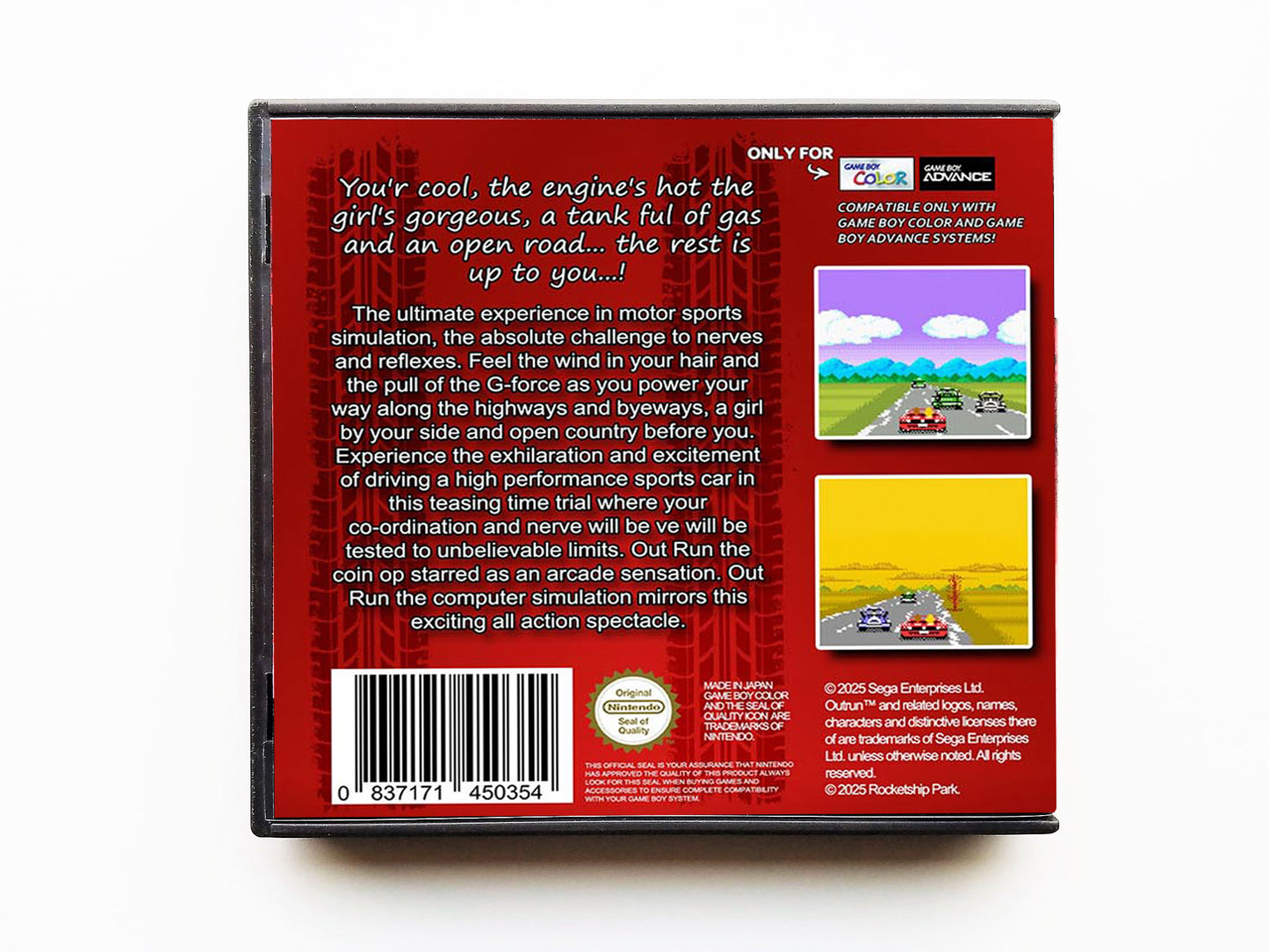 Out Run GB (Gameboy Color GBC)