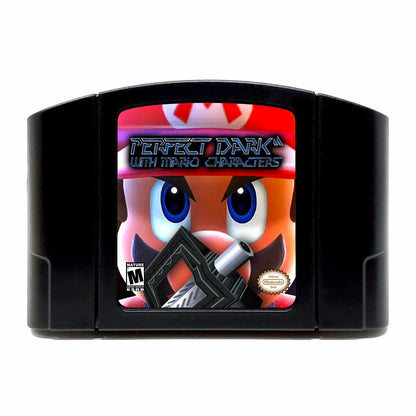 Perfect Dark with Mario Characters (Nintendo 64 N64)