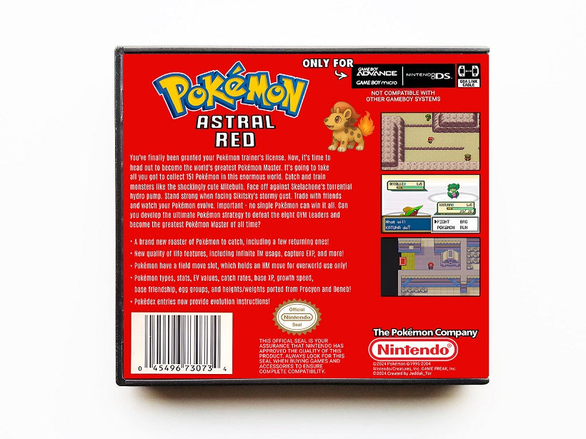 Pokemon Astral Red (Gameboy Advance GBA)