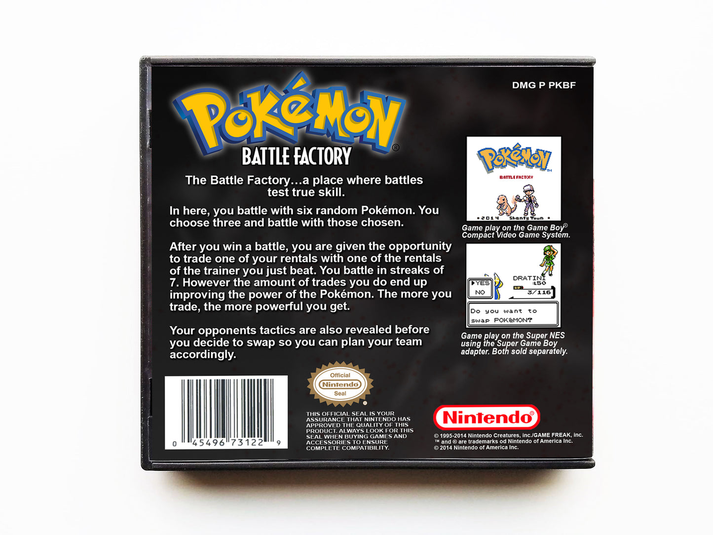 Pokemon Battle Factory (Gameboy GB)