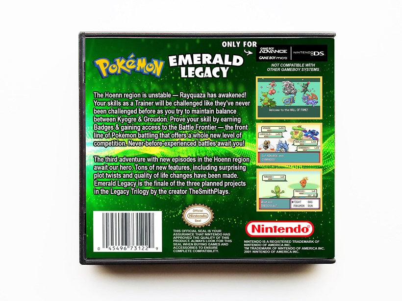 Pokemon Emerald Legacy (Gameboy Advance GBA)