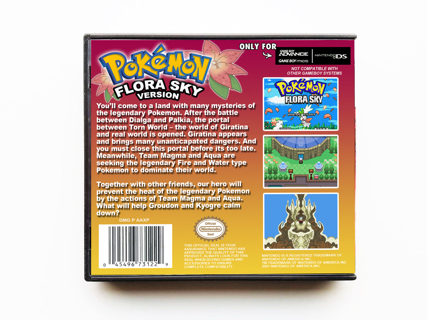 Pokemon Flora Sky (Gameboy Advance GBA)