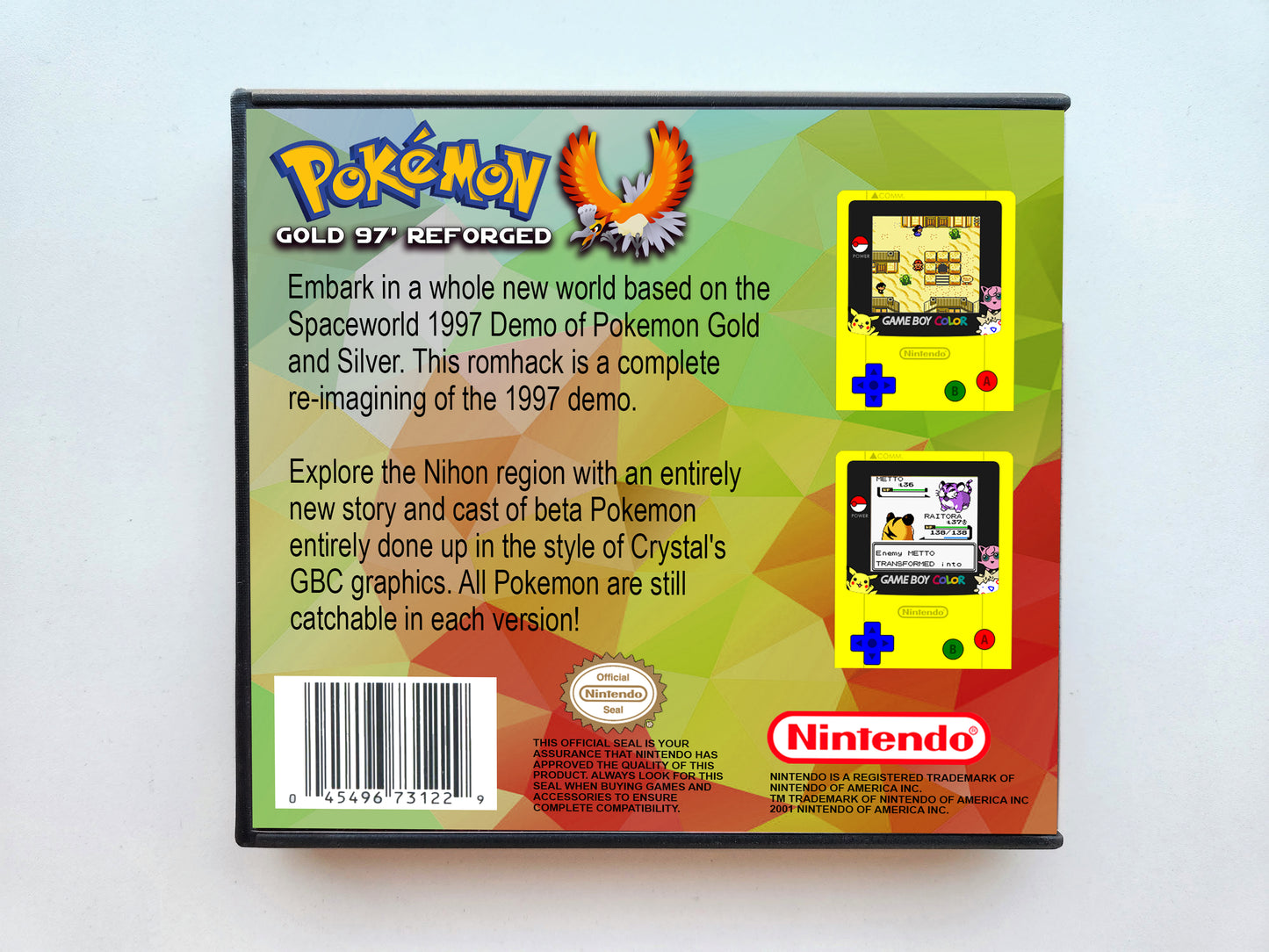 Pokemon Gold 97 Reforged (Gameboy Color GBC)