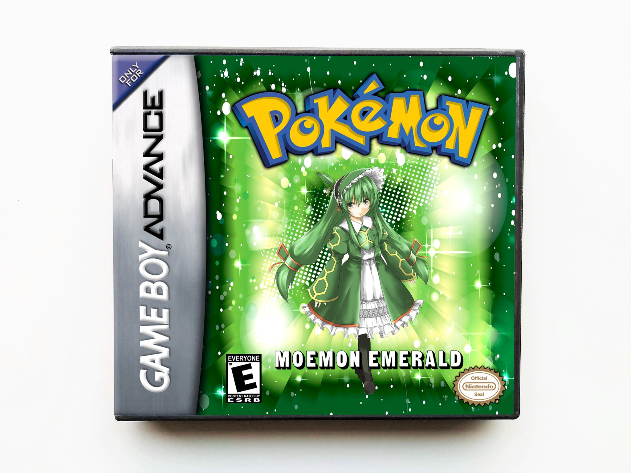 Pokemon Moemon Emerald Ver. (Gameboy Advance GBA) Custom Fan made