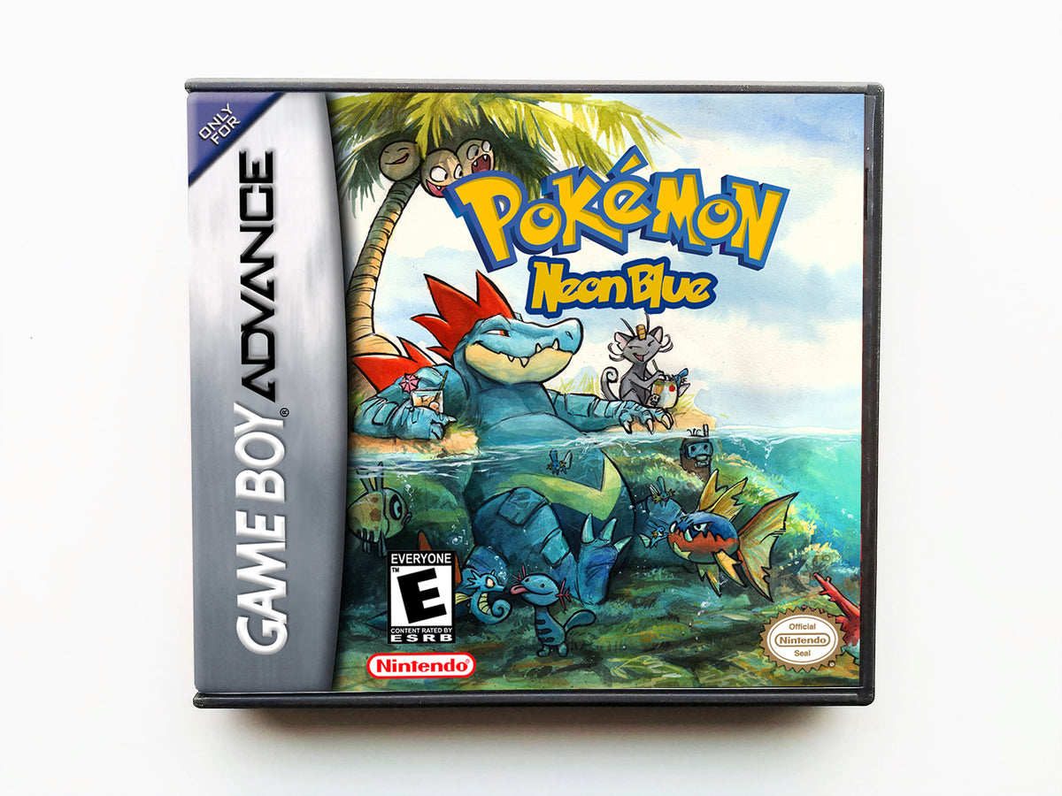 Pokemon Neon Blue (Gameboy Advance - GBA) Custom Fanmade – Retro 