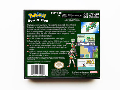 Pokemon Emerald Run and Bun (Gameboy Advance GBA)