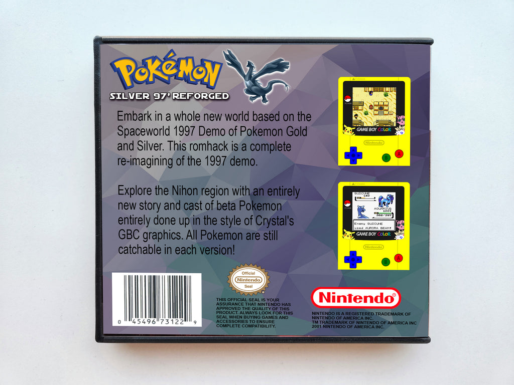 Pokemon Super Silver 97 Reforged (Gameboy Color GBC) Custom Fan Hack ...