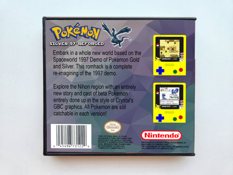 Pokemon Super Silver 97 Reforged (Gameboy Color GBC) Custom Fan