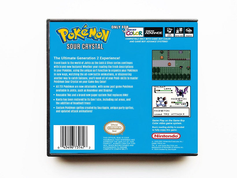 Pokemon Sour Crystal (GBC)