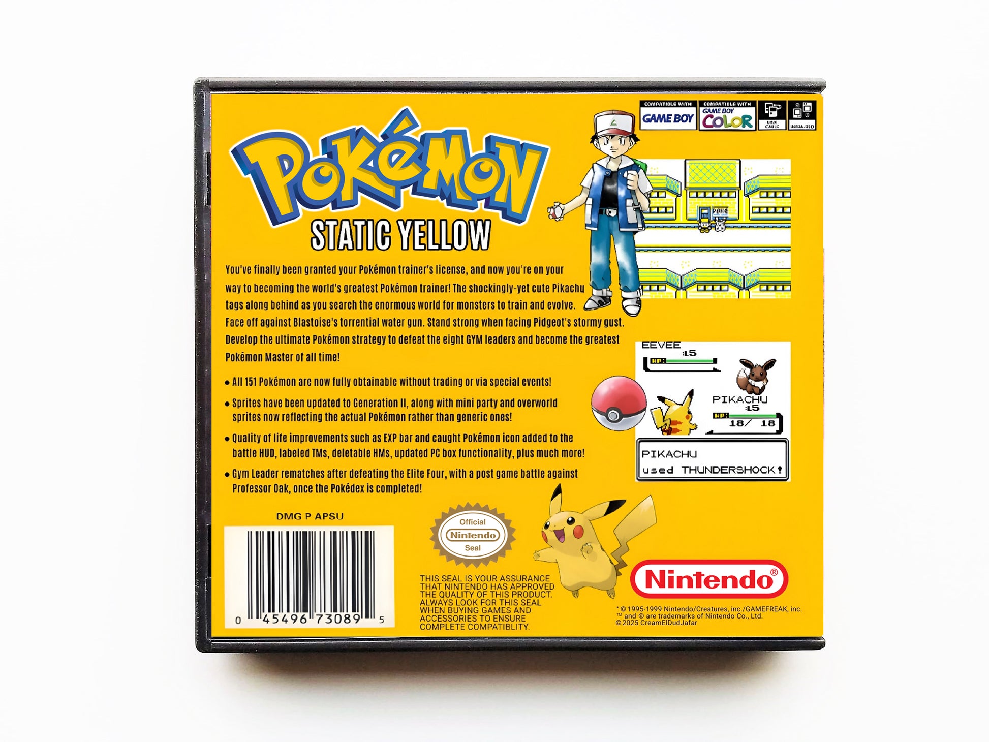 Gameboy Color + jeu Pokémon version jaune - Consoles Gameboy Color + jeu Pokémon version jaune - Consoles