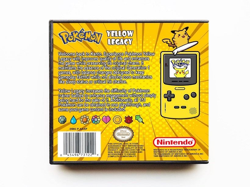 Pokemon Yellow Legacy (Gameboy GB)