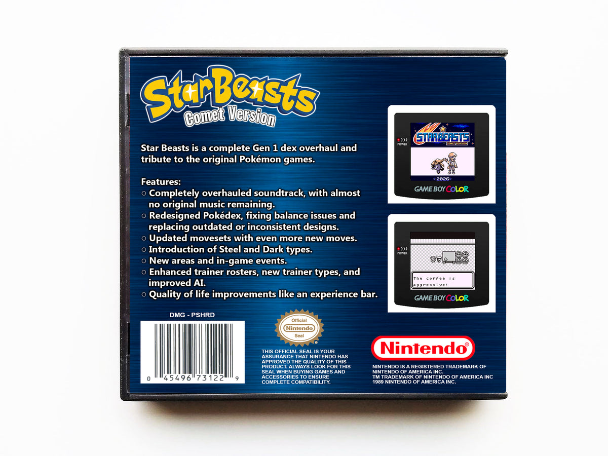 Pokemon Blue Hack - Star Beasts Comet Version (Gameboy GB)