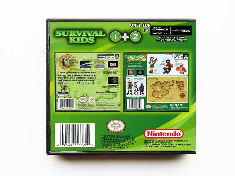 Survival Kids 1 and 2 Multicart (Gameboy Advance GBA)